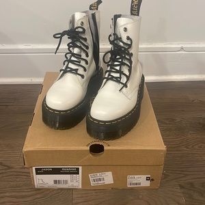 Doc Martens White Jadon Boots